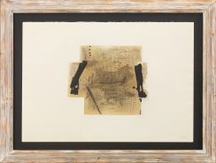 Tapies Antoni - Deux noirs et carton